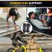 CAMBIVO 2 Pack Knee Brace with Side Stabilizers & Patella Gel Pad - XX-Large Black Grey | Knee Support for Weightlifting & Climbing - Compression Sleeves for Pain Relief & Arthritis - Buy Online on GoSupps.com