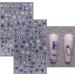 JMEOWIO Christmas Glitter Nail Art Stickers - 8 Sheets Snowflake Xmas Winter Holiday Design in Blue & White - Buy Online on GoSupps.com