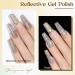 MIZHSE Reflective Glitter Gel Polish Set - BD-007 Light Gold | Sparkly Manicure Kit for Christmas DIY at Home - Buy Online on GoSupps.com