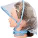 Juvale 12-Pack Clear Waterproof Rain Bonnet Hat with Visor - Transparent Blue Trim - Buy Online on GoSupps.com