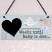Countdown to Baby's Arrival! | Baby Shower Pregnancy Gift - RED OCEAN Chalkboard Plaque - Buy Online on GoSupps.com