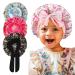 4Pcs Kids Satin Hair Bonnets - Soft Silk Sleeping Caps for Curly Natural Hair - Buy Online on GoSupps.com