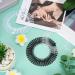 9-Piece Flexible Circular Stretch Comb Set for Women & Girls - 3 Colors (Black, White, Clear) - Buy Online on GoSupps.com