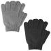 Wllhyf Peeling Gloves - 2 Pairs Double-Sided Shower & Scrub Accessories for Dead Skin Removal | Black & Gray Spa Massage Essential - Buy Online on GoSupps.com