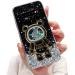 Tivenfezk Nadoli for Samsung Galaxy S10 Treibsand B r Astronaut Hidden Stand Shell caricature glitter astronaut stand Soft silicone bling mobile phone case.
