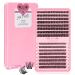 192 Pcs Lash Clusters 2 Styles Mixed Cluster Lashes DIY Eyelash Extensions Eyelash Cluster Extension DIY Individual Lashes Super Thin Band Soft and Easy to Wear (Flawless+Fabulous D-Mix) 8-16mix(192PCS)D Curl Flawless+Fabulous