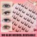 Fish Tails Glueless Press On Lashes Fish Tails Glueless Press-On Eyelashes Press on Lashes No Glue Needed No Remover Needed DIY Lash Extension Kit Glueless Eyelashes Thick Cat Elf Glue - Buy Online on GoSupps.com