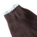 Buy #2 Dark Brown Tape In Hair Extensions - 40cm 100% Remy Real Hair - 10 Tresses (25g Each) | Tresse by Novon - Buy Online on GoSupps.com