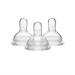 Medela Medium Flow Nipples with Wide Base 3 Pack Baby Age 4-12 Months Compatible with All Medela Breast Milk Bottles Made Without BPA