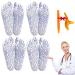 Reflexzone massage socks reflexology socks set cotton foot reflex zone sock massage socks pressure point socks for foot reflex zones massage (4 pairs women (35-39)) women (35-39) 4 pairs