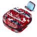Menstruation pad bag with zipper women's napkin bag tampons collective bags for women and girls (Merry Christmas reindeer)