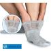 LIN Diabetic Socks for Men & Women - Non-Binding Circulatory Extra Wide Top - 6 Pairs Quarter/Gray - Size 13-15 - Buy Online on GoSupps.com