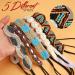 Teenitor Rhinestone Beaded Elastic Jewel Headband Set for Women - Hippie Boho Hair Accessories (5pcs) - Buy Online on GoSupps.com