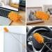 Microfiber Duster Kit - Hand Washable with 2 Replaceable Heads | Extendable Pole | Detachable for Home, Office, Car, Window, Furniture | Bright Orange - Buy Online on GoSupps.com