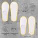32 Pairs Non-Slip Disposable Spa Slippers for Hotel and Travel - Unisex Closed Top Design in Red, Green, and White - 2 Sizes Available - Buy Online on GoSupps.com