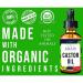 Organic Castor Oil for Eyelashes and Hair Growth - 100% Pure Cold Pressed Lash Growth Serum with Bonus Mascara Starter - Buy Online on GoSupps.com