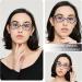 Buy EYEURL 4-Pack Cat Eye Reading Glasses for Women - Oversize Blue Light Blocking Anti-Eyestrain UV Protection | 1.5x Magnification - Buy Online on GoSupps.com