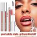 Peel-off liquid lip tint lip color 3x matte waterproof formula hydrating lip gloss | Non-sticky cut long-lasting lipliner cosmetic makeup vibrant tint - Buy Online on GoSupps.com