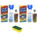 2 x 500ml Oven Pride Complete Oven Cleaner Kit With 1 Big Degreaser Sponge And Instructions | Bags For Cleaning Oven Racks | HG Oven | Grill & Barbecue Cleaner Spray | Easy To Use - Buy Online on GoSupps.com