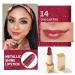 Oulac Metallic Shine Dark Red Lipstick - Vegan & Cruelty-Free Full-Coverage Lip Color 4.3g - One Last Kiss (14) - Buy Online on GoSupps.com