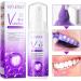 V34 Teeth Whitening Mousse - Purple Toothpaste for Bright White Teeth Stain Removal & Color Correction - Buy Online on GoSupps.com