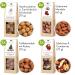 Wellnut Limited Christmas Edition: 8 Gourmet Snack Mixtures in Birch Wood Box | Perfect Holiday Gift of Nuts Fruits & Chocolate - Buy Online on GoSupps.com
