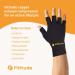 FITITUDE Copper Compression Gloves - Arthritis & Joint Pain Relief | Half Finger, Medium - Buy Online on GoSupps.com