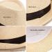 Beige Mens Straw Fedora Hat | Trilby Sun Panama Wool Hat | Size 7 1/4 (58cm) - Buy Online on GoSupps.com