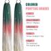 Ombre Hair Extensions Hair Tinsel Colored Hair Ponytail with Hair Tie High Temperature Synthetic Crochet Braided Ponytail Extension 26" Glitter Hair Accessories for Girls Women Crazy Hair Day (#22) - Buy Online on GoSupps.com
