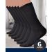 Pembrook Diabetic Socks - Non Binding Neuropathy Socks for Men & Women - Large Black (6 Pairs) - Buy Online on GoSupps.com