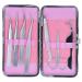 Professional Eyelash Extension Tweezers Kit with Eyebrow Scissors - Stainless Steel Tools Set in Storage Box - Buy Online on GoSupps.com
