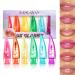 Aloe Vera Lip Oil Gloss Magic Colour Changing Lipgloss Long Lasting Glitter Lip Gloss Set Lips Moisturizer Aloe Vera Lip Stick for Women Girls (6pcs Lip Oil)