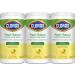 Clorox Plant-Based Disinfecting Wipes Lemon Zest 1/3x75ct ecom