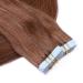 Buy #6 Brown Tape-In Hair Extensions - 60cm 40 Tresses 100% Remy Real Hair - Novon Hair Extensions - Buy Online on GoSupps.com