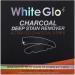 White Glo Charcoal Deep Stain Remover Activated Charcoal Strips  Remove 10 Years of Stains in 7 Days  Long Lasting Results  Comfortable Use with Non-Slip Strips  Perfect for Sensitive Teeth - 7 Uses