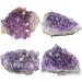 Buy Nupuyai Natural Amethyst Druse Rough Stone - Irregular Crystal Cluster for Reiki Healing & Home Decoration | Free International Shipping - Buy Online on GoSupps.com