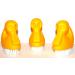Nail Brush Set - 3 Pieces Plastic & Wooden Hand Washing Brushes | Best Nail Care Tools for Clean & Healthy Nails - Buy Online on GoSupps.com