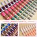 EBANKU 960 Colorful Short False Nails Full Cover Coffin Press on Nails Set with Nail File and Stick - Natural Fake Nails for Women Girls - Buy Online on GoSupps.com