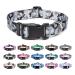 Mercano dog collar adjustable soft nylon comfort & robust patterned dog collar for small medium -sized dog puppies (m dog camo gray) m dog camo gray