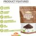 Organic Raw Cacao Nibs 200g - Pure Peruvian Theobroma Cacao Plant Source. High in Magnesium, Potassium, and Iron. NaturaleBio Nibs 200g - Pack of 1 - Buy Online on GoSupps.com