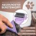 Pretty PAW Cat Brush - Gentle Hair Removal for Long & Short Hair Cats | Lavender Massage Brush for Soft Undercoat - Buy Online on GoSupps.com