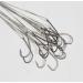 20pcs Baitholder Fishing Hook Rigs with Nylon Coated Wire Leader and Swivel 6.5inch - Buy Online on GoSupps.com