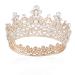Joypea Crown Women Girls Rhinestone Womens Vintage Tiara Queens Birthday Pageant Costume Crown Bridal Crowns for Wedding Halloween