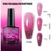 Colour Changing Gel Nail Polish Long Lasting Quick Dry UV LED Soak Off Gel Varnish Shimmering Pink Nail Paint DIY Nail Art Manicure at Home Salon Gift for Women - Buy Online on GoSupps.com