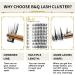 72 Cluster Lashes D Curl | Natural Fluffy Lash Extensions DIY | UK-FD-B51-D-MIX - Buy Online on GoSupps.com