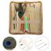 DOITOOL 15pcs Ear Wax Removal Tool Set with Goose Feather Stick - Golden Ear Cleaning Kit - Buy Online on GoSupps.com