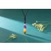 7 Chakra Healing Stones Necklace | Go Gemstone Hexagon Column Amulet for Men & Women | Crystal Jewelry for Yoga Reiki & Meditation - Buy Online on GoSupps.com