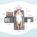 JanYoo Baby Portable Changing Pad with Wipes Pocket - Waterproof Travel Mat in Grey - Buy Online on GoSupps.com