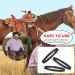 Plorbach 20 Pcs Dally Wrap - Anti-Skid & Wear-Resistant Horse Rubber Roper - Saddle Horn Wrap (Black) - Buy Online on GoSupps.com