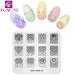 Buy KADS 7/6PCS Nail Art Stamp Plates - Flower Butterfly & Ocean Designs | Manicure Templates with 1 Stamper - International Shipping Available - Buy Online on GoSupps.com